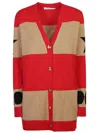 Max Mara Multicolor Valido 1951-motif Striped Cardigan In Brown