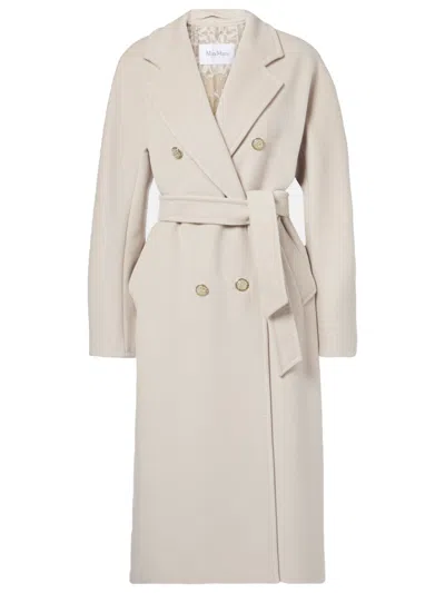 Max Mara Beige Wool Coat In Neutral