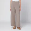 Max Mara Beige Wool-cotton Blend Trousers In Brown