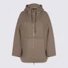 Max Mara Beige Cashmere Gradi Coat In Gray