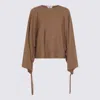Max Mara Frais Virgin Wool Sweater In Brown