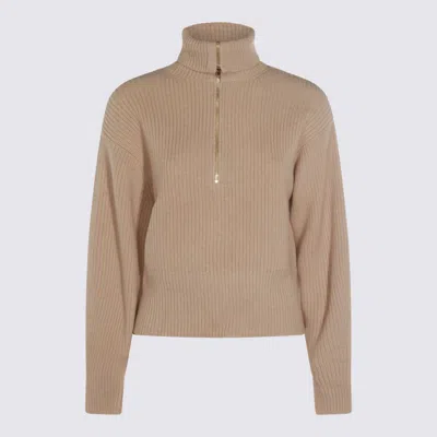 MAX MARA BEIGE WOOL NADAR KNITWEAR