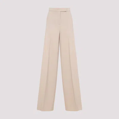 MAX MARA BEIGE WOOL PANTS