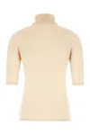 Max Mara Beige Wool Sweater In Albino