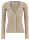 Max Mara Cardigan In Neutral