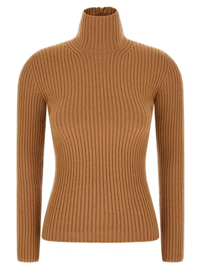 Max Mara Beige Wool Women's Cardigan