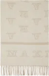 Max Mara Beige Wsklause Scarf In 091 Ivory