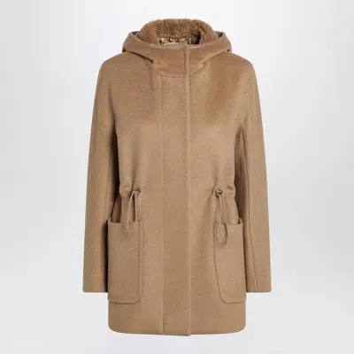 MAX MARA MAX MARA BEIGE ZIBELINE CAMEL PARKA