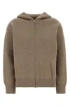 Max Mara Cappuccino Stretch Wool Blend Kurt Sweatshirt In Brown