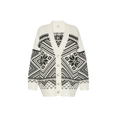 Max Mara Belgio Wool Cardigan In White