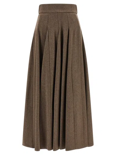 Max Mara Bellico 1234 Skirt In Brown
