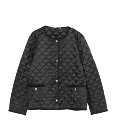 Max Mara Bello Quilted Jacket In Black