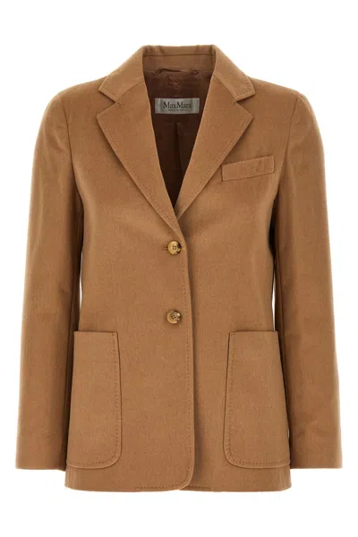 Max Mara 'belluno' Blazer In Brown