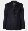 Max Mara Belluno Camel Hair Blazer In Black