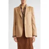 Max Mara Belluno Camel Hair Blazer In Brown