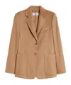 Max Mara Single-breasted Blazer In Brown