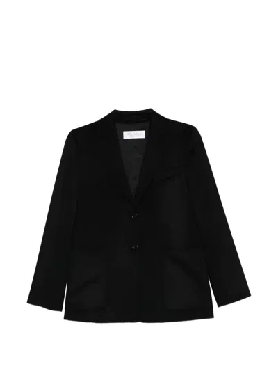 Max Mara Belluro Single-breasted Blazer In Black