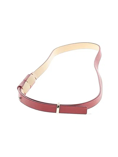 Pre-owned Max Mara Belt In Burgundy