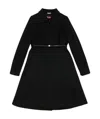 Max Mara Belt Coat In Black
