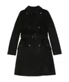 Max Mara Belt Coat In Black