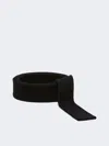 Max Mara Belt In Pure Wool Fabric In Black