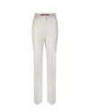 Max Mara Quasar White Trousers In White