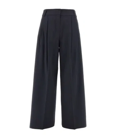 Max Mara Belt-loop Casual Pants In Black