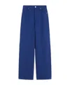 Max Mara Belt Loop Casual Pants In Blue