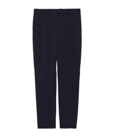 Max Mara Belt Loop Casual Pants In Blue