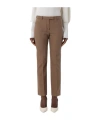 Max Mara Belt-loop Casual Pants In Brown