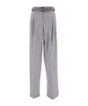 Max Mara Dark Grey Paride Solid Pants In Gray