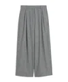 Max Mara Wool And Cashmere Wide-leg Trousers In Gray