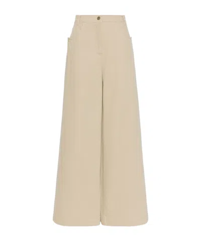 Max Mara Belt Loop Casual Pants In Neutral