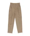 Max Mara Belt-loop Casual Pants In Nude