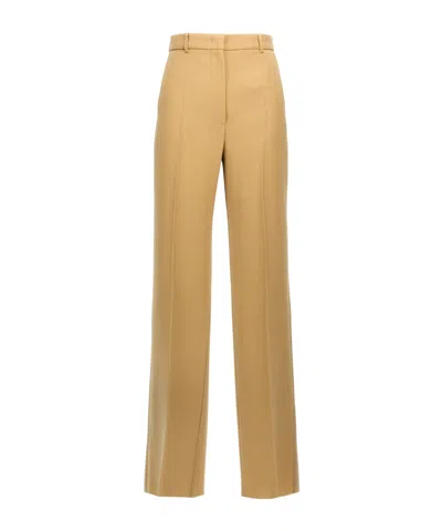 Max Mara Belt-loop Casual Pants In Nude