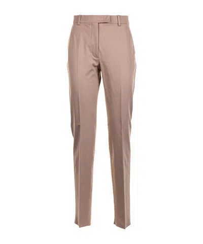 Max Mara Belt-loop Casual Pants In Nude