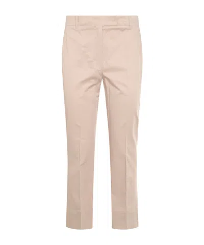 Max Mara Belt Loop Casual Pants In Nude