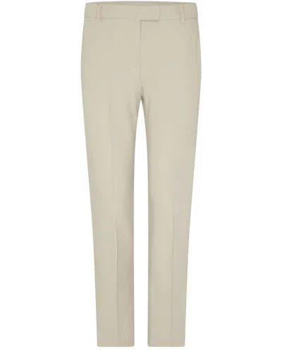 Max Mara Belt-loop Casual Pants In White