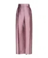 Max Mara Belt-loop Casual Pants In Pink