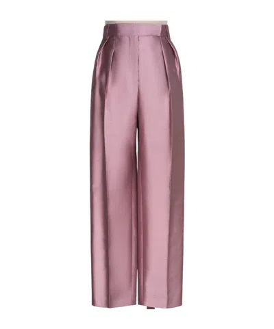 Max Mara Belt-loop Casual Pants In Pink