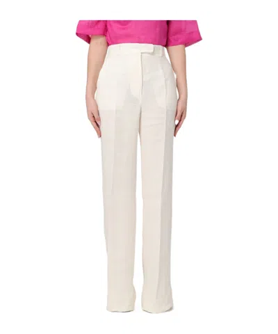 Max Mara Belt-loop Casual Pants In Pink