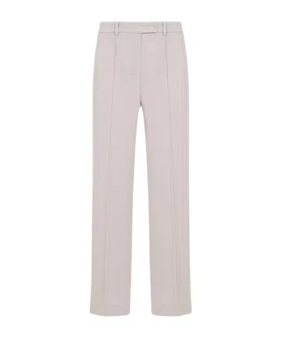 Max Mara Belt-loop Casual Pants In Pink