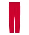 Max Mara Belt-loop Casual Pants In Red