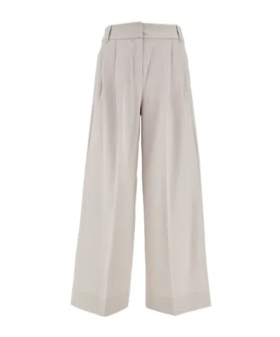 Max Mara Belt-loop Casual Pants In White