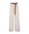 Max Mara Belt-loop Casual Pants In White