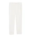 Max Mara Belt Loop Casual Pants In White