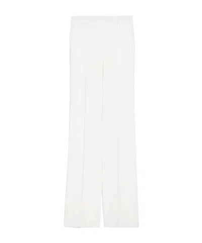 Max Mara Belt-loop Casual Pants In White