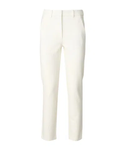 Max Mara Belt-loop Casual Pants In White