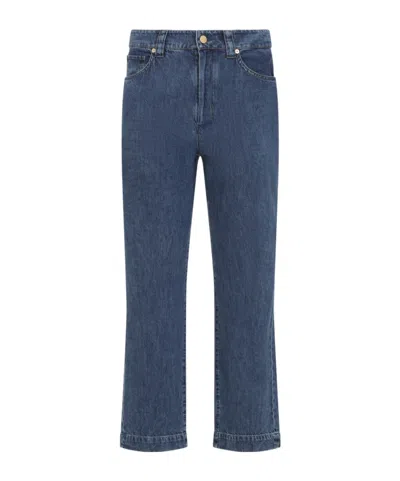 Max Mara Belt-loop Jeans In Blue