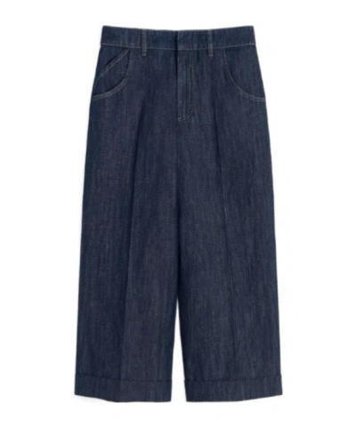 Max Mara Belt Loop Jeans In Blue